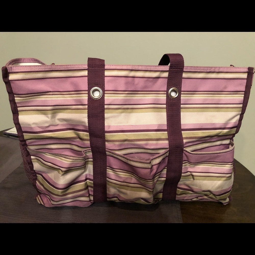 Thirty one zip top organizing utility tote